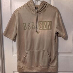 BSBSZN Men's Tan Short Sleeve Hoodie